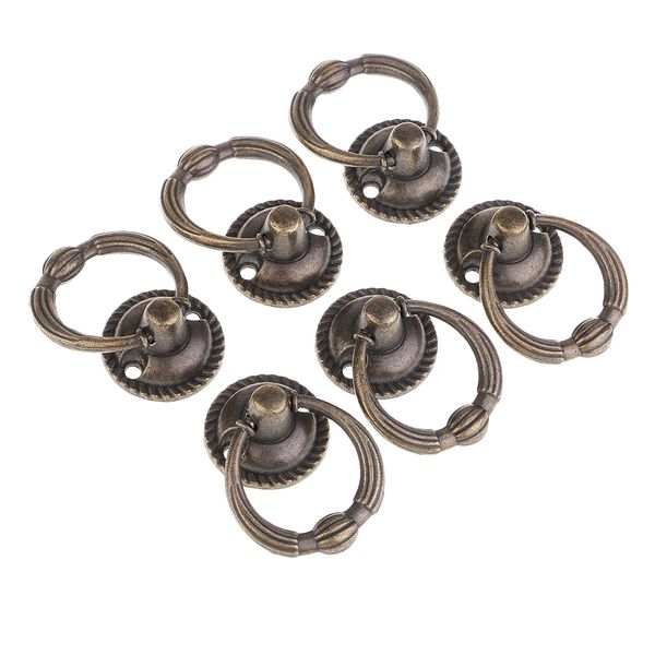 

6 piece vintage alloy european style cabinet kitchen cupboard dresser drawer door pull handle knob
