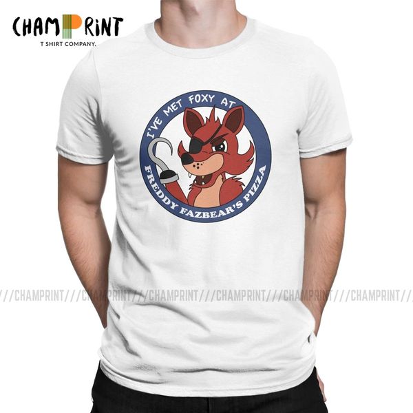 

sport men's t-shirts five nights at freddy's i've met foxy awesome tee shirt short sleeve t shirt crew neck clothes birthday