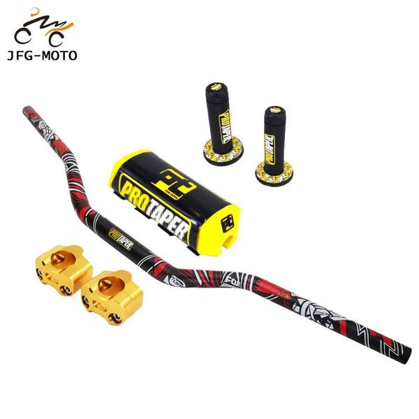 

motorcycle 1 1/8" handlebar cnc 28mm clamp handle fat bar pad for suziki rm125 rm250 rmz250 rmz450 dr250 drz400 pro dirt bike