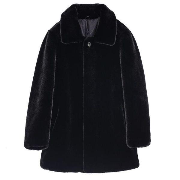 

men's jackets winter 2021 mink coat imported american whole middle aged and old father's fur, Black;brown