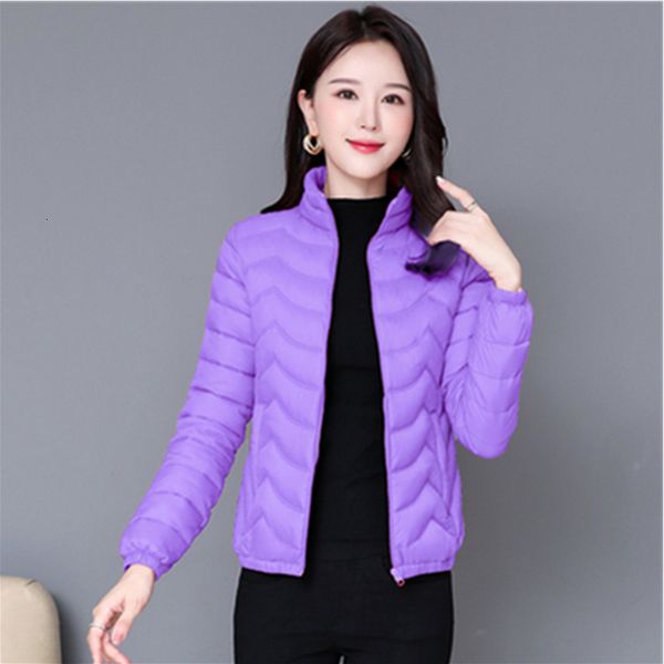 

2021 new thin and light autumn cotton woman's fashionable coat short solid ladies'casual savage jacket, Black