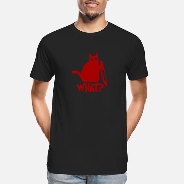 

cat with knife - what t shirt print sports tracksuit hoodie sweatshirt