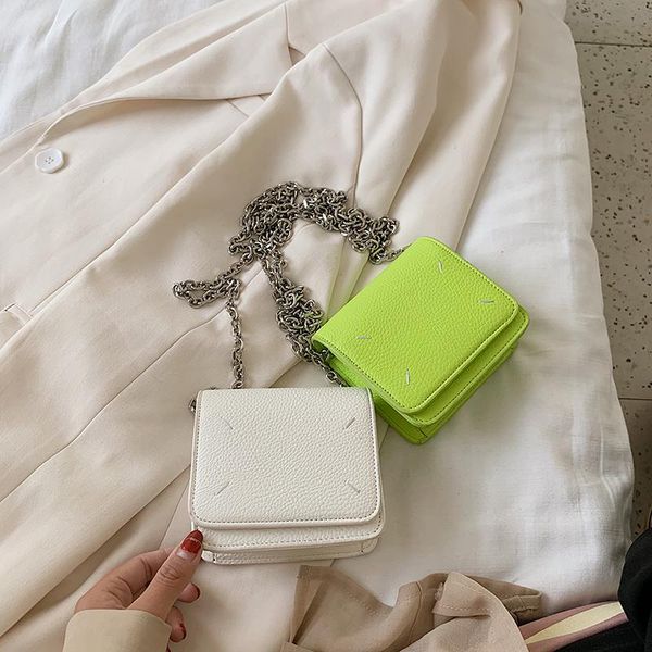 

2021 fashion women green shoulder underarm bag lady casual messenger mini handbag female white leather prom flap crossbody bags