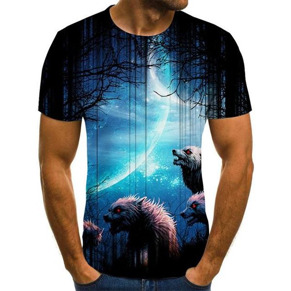 

cute dog printed summer men 3d print shirts oversized humor hippie men clothing