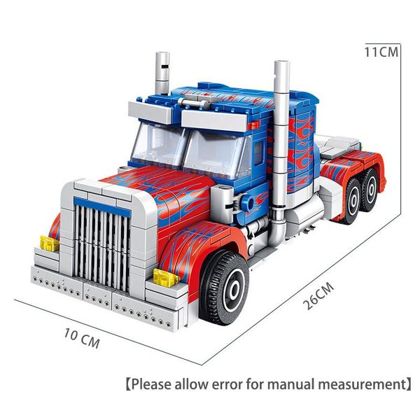 

917pcs city deformation robot deform car building blocks creative assembling educational diy bricks toys for children gifts jllirf bdetrade