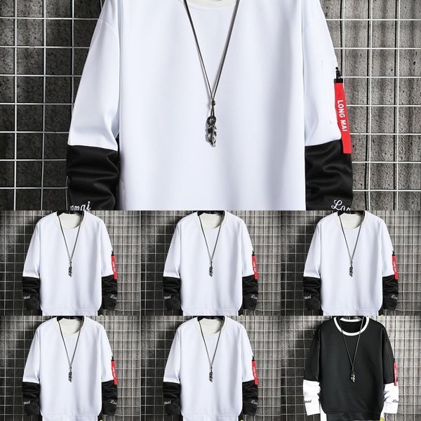 

zbktc 2020 autumn loose casual fashion jxoh men's sweater 2020 autumn loose men's jacket fashion sports casual sweater jacket jack, Black