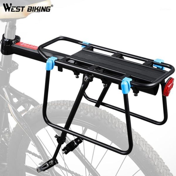 

west biking bicycle rack aluminum alloy load 55 pounds quick dismantling rear shelf carrier cargo cycling luggage rack bike1
