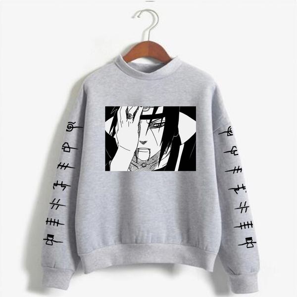 

2020 fashion naruto hoodies streetwear itachi pullover sweatshirt men fashion autumn winter hip hop hoodie pullover y0111, Black
