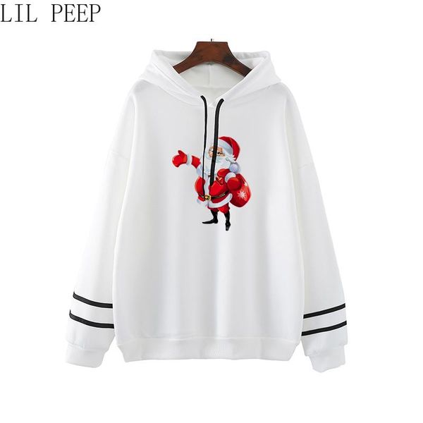 

merry christmas santa pullover woman hoodies women fashion new spring kawaii clothes, Black