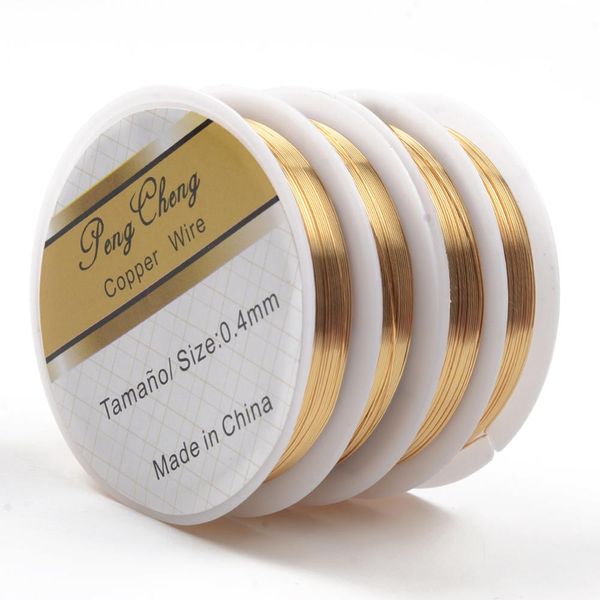 

strong stretchy elastic ropes 4 color copper wire 4/7/10/15m roll beading wire thread diy jewelry bracelet necklace making