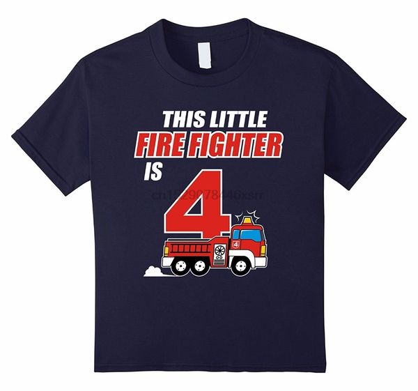

2018 fashion kids 4th birthday boys firefighter kids t shirt fireman 4 yearstee shirt sport hooded sweatshirt hoodie