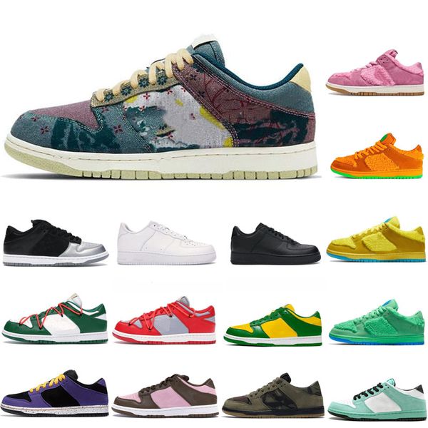 

2021 new chunky dunky sb shoes low authentic sneakers grateful dead dunk pink digital concepts mens womens sports trainers 36-44 s7ef#, Black