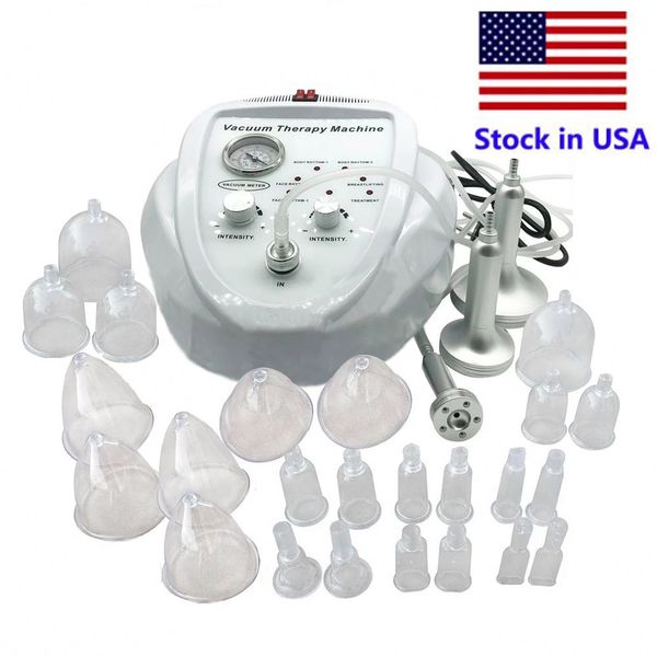 

stock in usa new listing vacuum massage therapy enlargement pump lifting breast enhancer massager bust cup body shaping beauty machine fedex