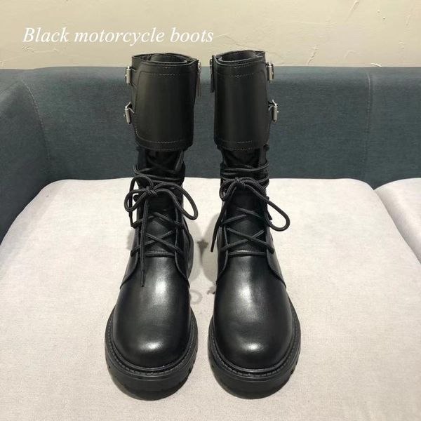 

ladies popular motorcycle boots, Black