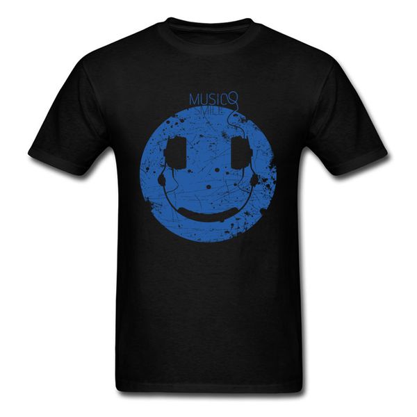 

music smile print mens unique man black blue funky streetwear hip hop student clothes cotton fabric hoodie designers t shirts sweatshirt