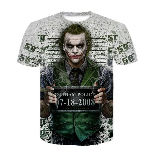 

it clown joker camiseta 3d print shirts hentai oversized humor men clothing