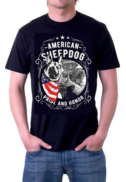 

мужчины марка одежда tees casual пользовательских футболки american овчарка гордость и честь черный тройник на заказ футболки спорт толстовк