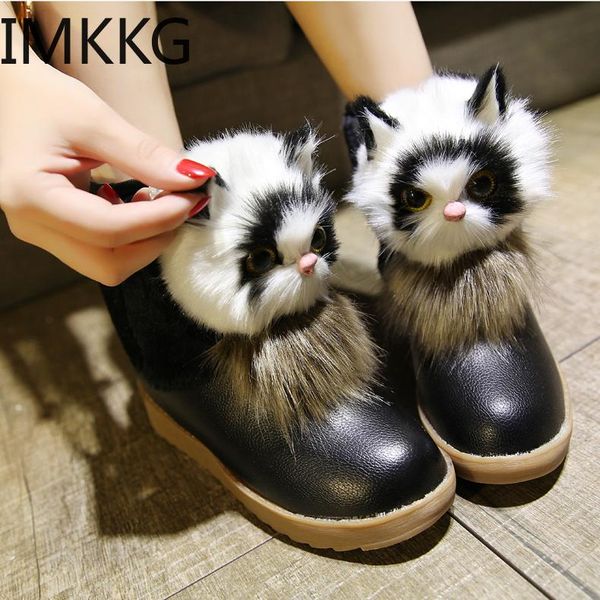 

snow boots 2020 новый ботильоны женские хлопок зимы женщин теплые меха женская обувь зимняя cute, Black