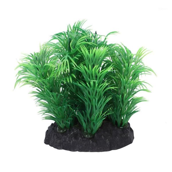 

aquarium artificial plastic grass aquatic plant aquarium plant green 8cm1