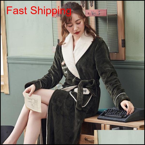 

coral velvet couple pajamas autumn flannel nightgown men plush housewear bathrobe w qylzol lyqlove