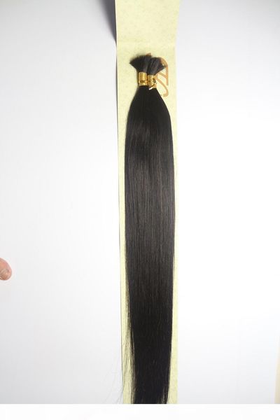 

zzhair 16"-32" brazilian hair 100% huamn hair extension hair bulks 100g pack stragiht, Black