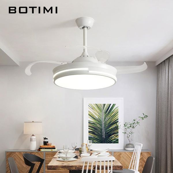 

electric fans botimi modern 220v led ceiling with lights bedroom white ventilateur remote control wooden home indoor cooling fan lamp1