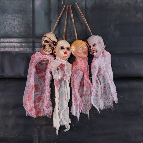 

0gfts halloween props haunted house horror propsprops and propsroom bar bar decoration escape vinyl skull little trump ghost hanging ykzoy