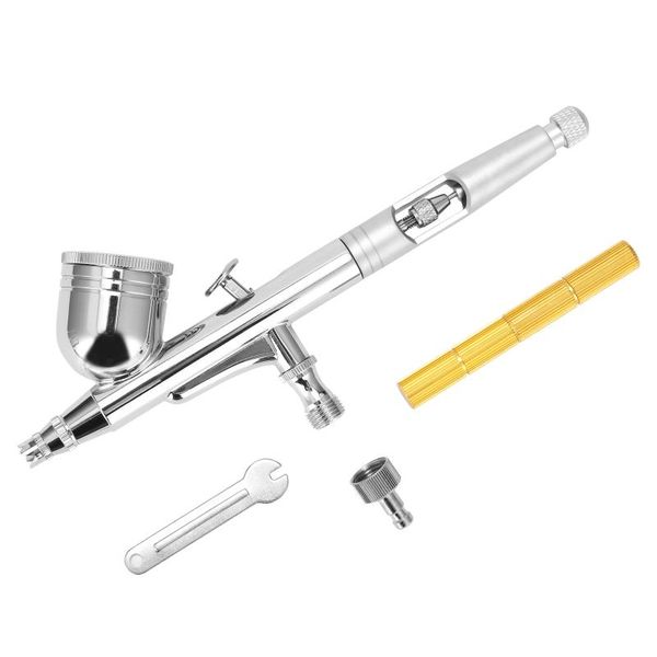

professional 0.3mm airbrush set spray gun for model making art painting with 7cc color cup mini wrentch and cleaning needle-tool