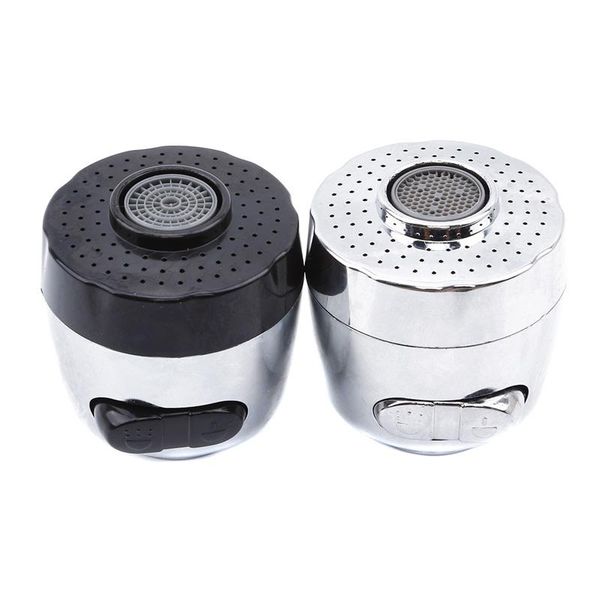 

two modes silver black electroplate faucet nozzle aerator bubbler sprayer water-saving tap filter