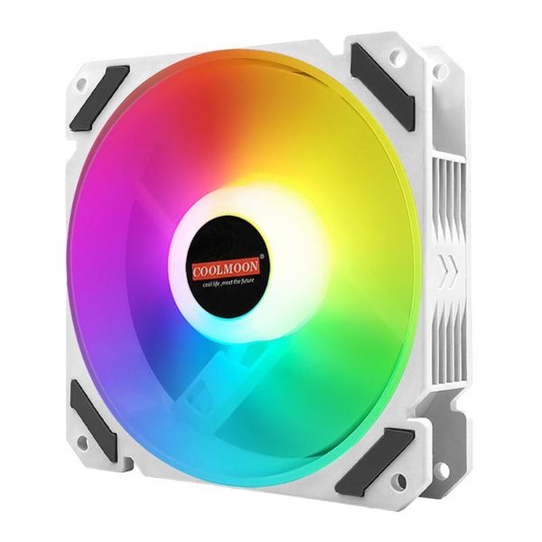 

120mm pwm argb pc case fan quiet 4 pin addressable rgb cooling fan for cpu cooler computer chassis support 5v argb cpu cooler