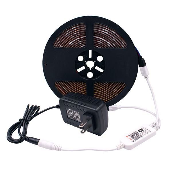 

5m rgb 5050 waterproof led strip light smd 44 key remote wifi wireless light