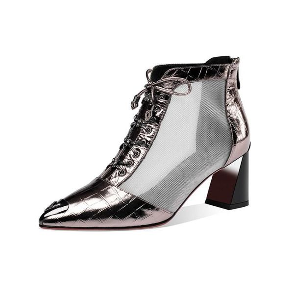 

closed-toe sandals women's spring summer boots pointed toe man-made diamond high heel shoes bow gau lady shoes -40, Black