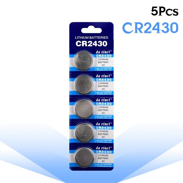 

5шт / уп cr2430 батареи кнопки dl2430 br2430 kl2430 ce lithium co батарея 3v cr 2430 для часы электронных игрушек дистанционного sqcyvu, Bronze;slivery