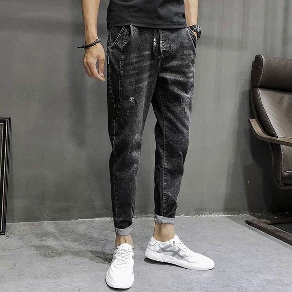 

nice and winter youth popular fashion casual long male korean version of the trend of wild autumn feet pants 29-35, Blue