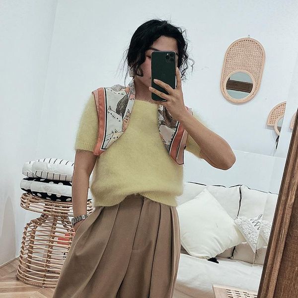 

корейский сатин шелковый шарф женщины площади шарфы моды цифровой печати малый шарф diy бандана шейный повязка девочки связи волос sqclbr, Black