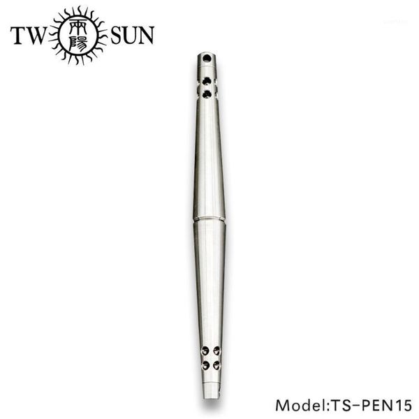 

twosun cnc tc4 titanium alloy business office writing signature pen tactical pen pocket multi-tool outdoor tool ts-pen151