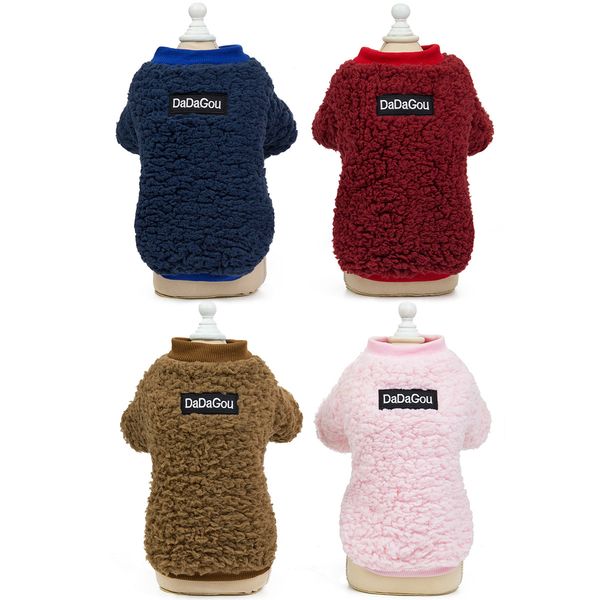 

2021 fashion pet clothes designer dog clothing lamb wool sweater pet dog walking clothes coat outdoor outwear wholesale