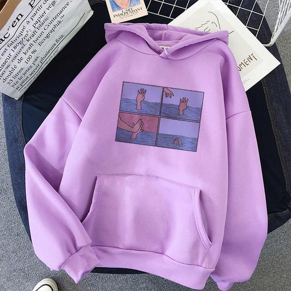 

my depression my brain anxiety letter print hoodies women spoof personality vogue harajuku casual loose female plus size, Black