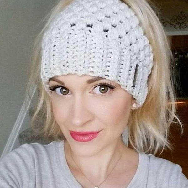 

beanie/skull caps winter hats for women crochet knit cap skullies beanies warm female knitted stylish hat ladies fashion, Blue;gray