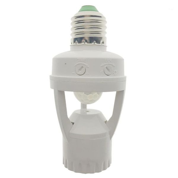 

smart home sensor ac 110-220v 360 degrees pir induction motion ir infrared human e27 plug socket switch base led bulb lamp holder1