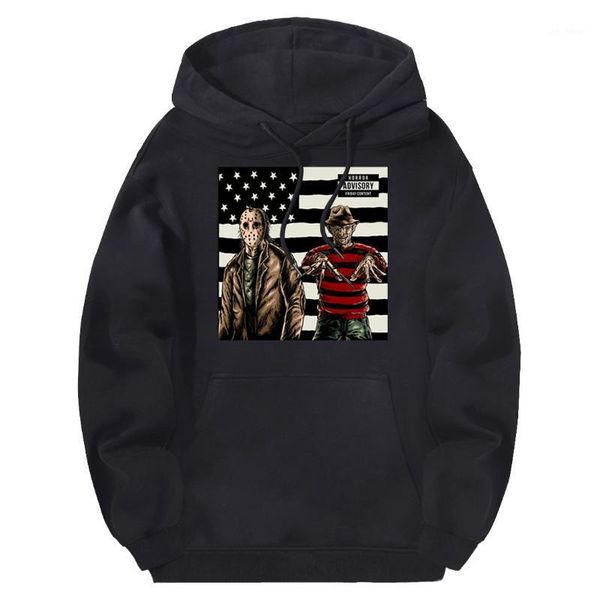 

sweatshirts friday the 13th man hooded streetwear 2020 casual tracksuits male long sleeve hoodies outdoor supoleron hombre1, Black