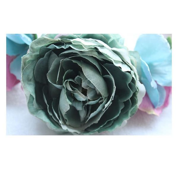 

women wedding flower crown wreath festival girls party floral crown garlands with ribbon flower headband hair acc jllwtn