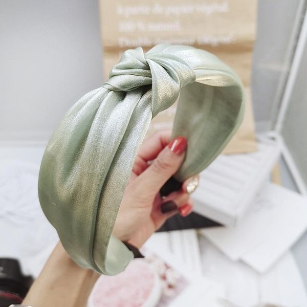 

cokk сплошной цвет волос knotted диапазона волос для женщин ободки hairbands headwear 2020 новое прибытие корейский узел аксессуары для воло, Blue;gray