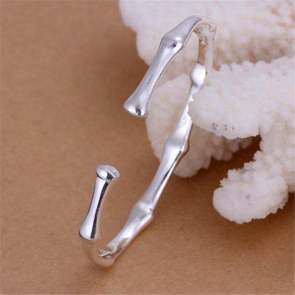 

bangle retro fashion jewelry silver color charms nice cute bamboo bracelet christmas gift valentine's day b095 h bbyvih, Black