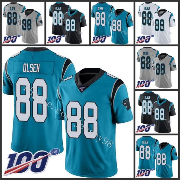 

carolina panthers men 88 greg olsen men women youth retro soccerjersey, Black;red