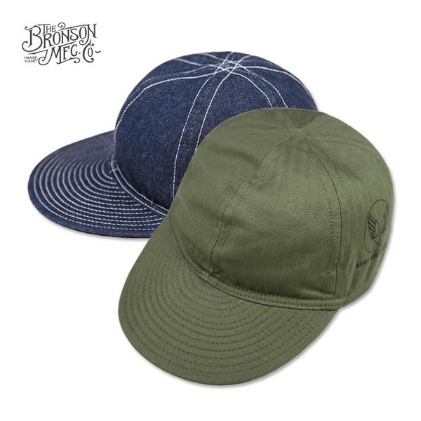 

bronson usaaf type a-3 mechanical cap vintage pilot caps denim hat, Blue;gray