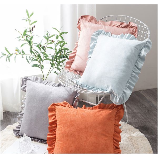 

новая роскошная раскалка граница милая 100 чистых плюшевых взрослых евро шам для подушки подушки наволочки ручной работы элегантный постельн