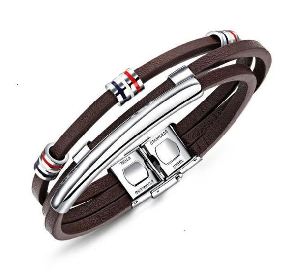 

factoryfyembangle designer men handmade bracelet luxury dubai leather wholesale jewelry accessories for new year