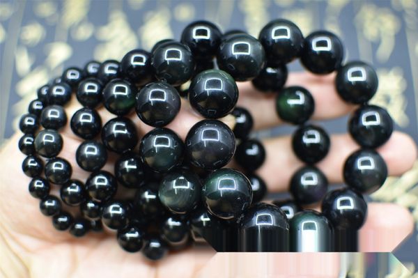 

творческий простая радуга глаза и горе браслета с буддой шариками креативных радуг глаза простого мужчиной и женщиной браслет с буддой obsid, Golden;silver