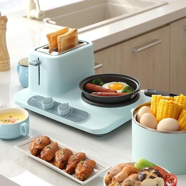 

household breakfast machine multi-functional three-in-one sandwich dormitory pot pot electric stew-pan